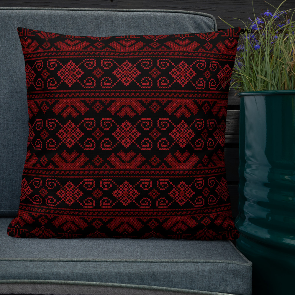 Zaytoon® 50*68 Traditional Palestinian Embroidered Pillow Case Large Volume 1 Piece main image 1