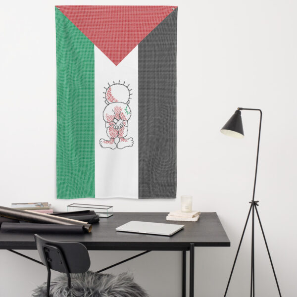 Palestinian Flag Customized Realistic Tatreez Handhala Caricature