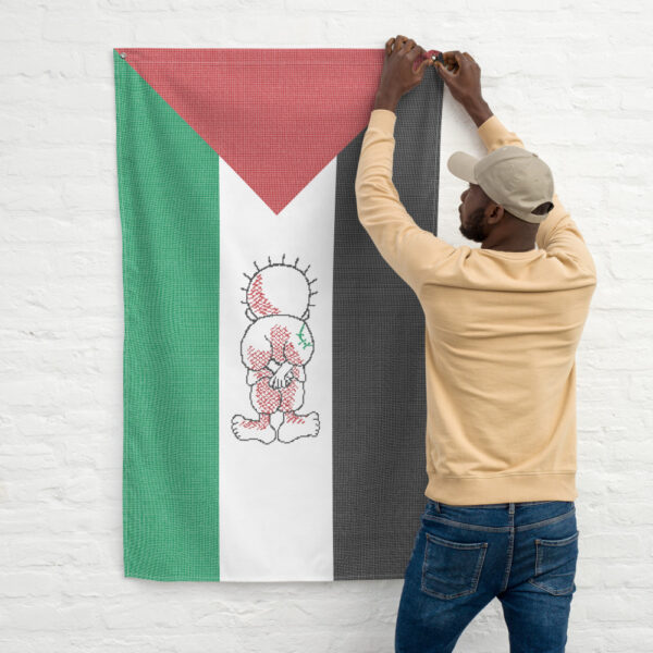Palestinian Flag Customized Realistic Tatreez Handhala Caricature - Image 3