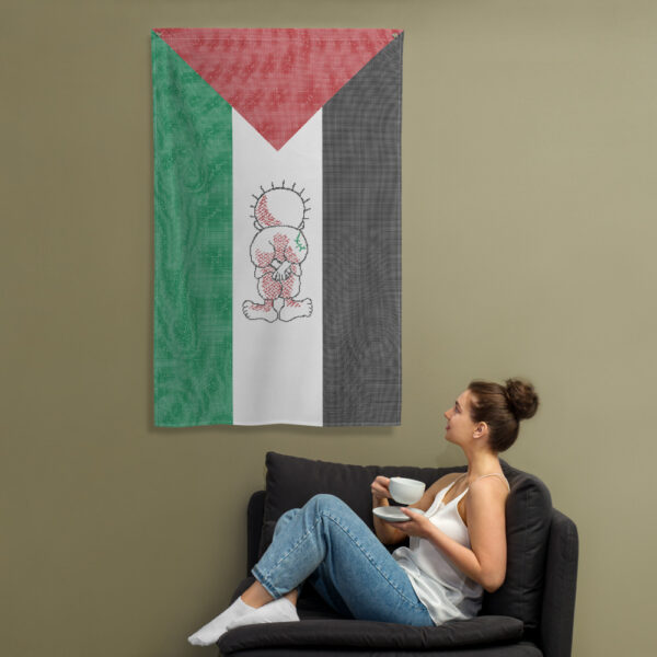 Palestinian Flag Customized Realistic Tatreez Handhala Caricature - Image 4