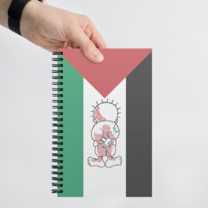 Palestinian Flag Tatreez Pattern Handhala Customized Notebook