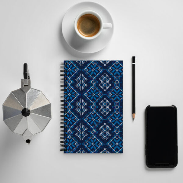 Palestinian Realistic Tatreez Pattern #16 Customized Notebook - Image 3