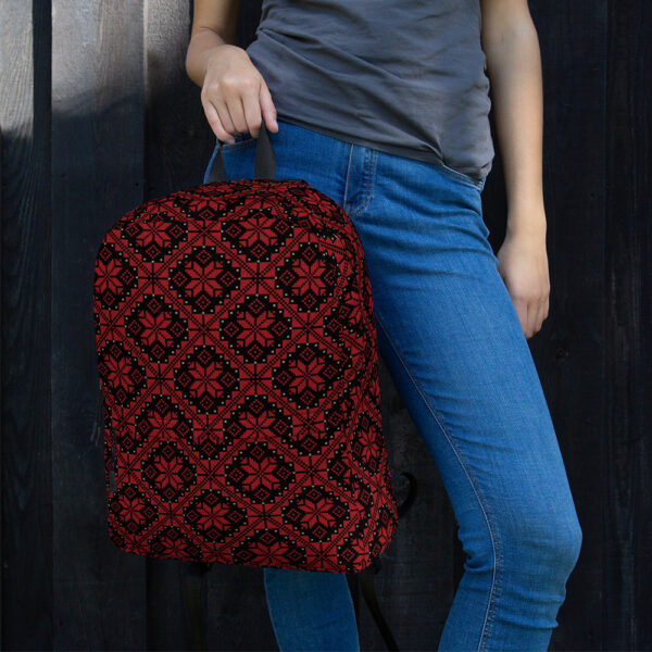 Palestinian Tatreez #12-red backpack red