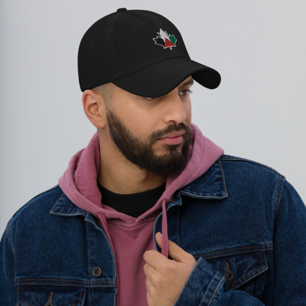 Palestine Canada Maple Leaf Custom Embroidered Dad Hat black men