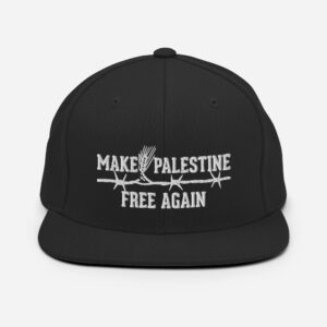make palestine free again custom hat black