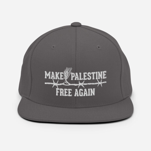make palestine free again custom hat grey