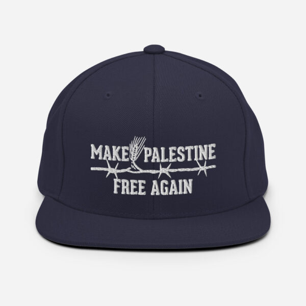 make palestine free again custom hat navy