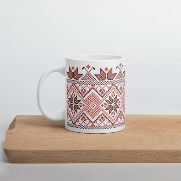 Palestinian Jordanian Tatreez Coffee Mug Embroidery Pattern#2