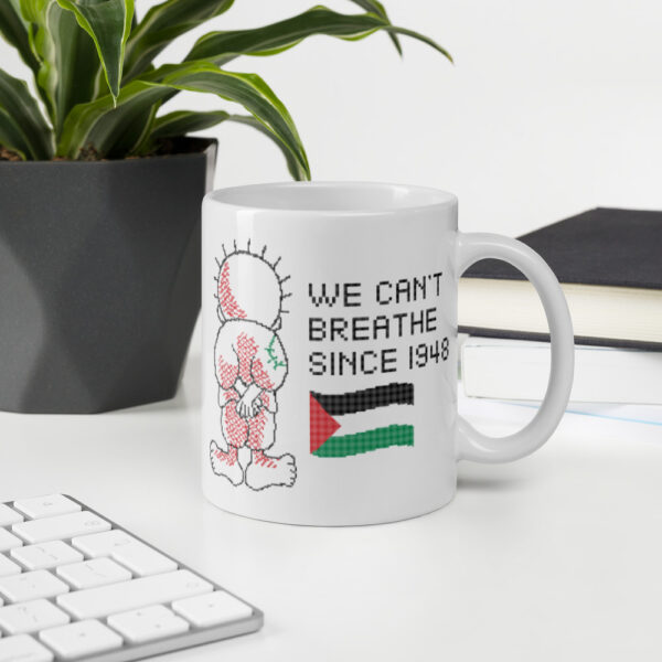 Palestine Handala Palestinian Flag We Can’t Breathe Customized Mug