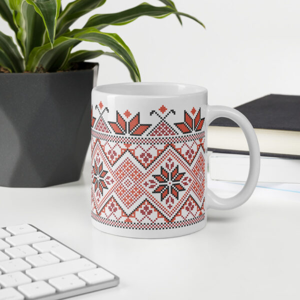Palestinian Jordanian Tatreez Coffee Mug Embroidery Pattern#2 - Image 4