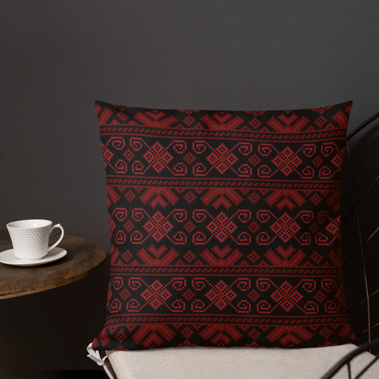 Zaytoon® 50*68 Traditional Palestinian Embroidered Pillow Case Large Volume 1 Piece main image 1