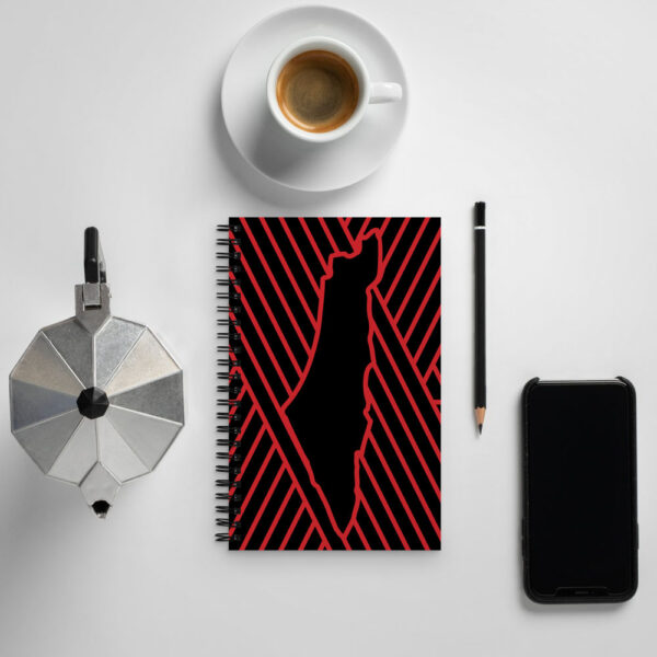 Palestinian Map Pattern Custom Spiral Notebook Palestine Freedom Art - Image 4