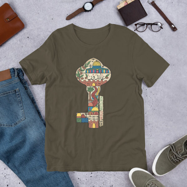 Palestinian Key of Return Palestine Freedom Custom Unisex T-Shirt
