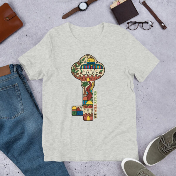 Palestinian Key of Return Palestine Freedom Custom Unisex T-Shirt - Image 7