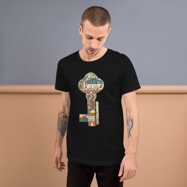 Palestinian Key of Return Palestine Freedom Custom Unisex T-Shirt - Image 3