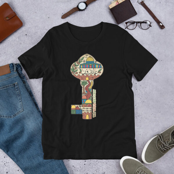 Palestinian Key of Return Palestine Freedom Custom Unisex T-Shirt - Image 5