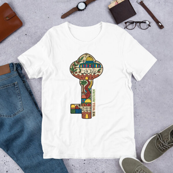 Palestinian Key of Return Palestine Freedom Custom Unisex T-Shirt - Image 8