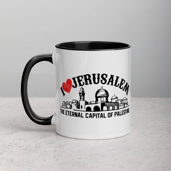 I Love Jerusalem the Eternal Capital of Palestine Custom Coffee Mug