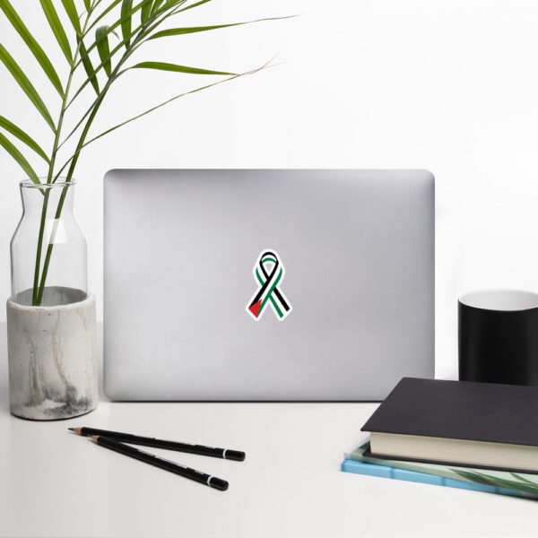 Palestinian Flag Bubble-Free Stickers Palestine Solidarity Ribbon - Image 3