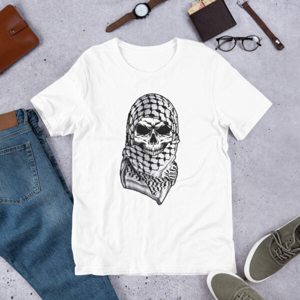 Palestine Arabic Skull Shemagh Palestinian Kufiya Custom T-shirt