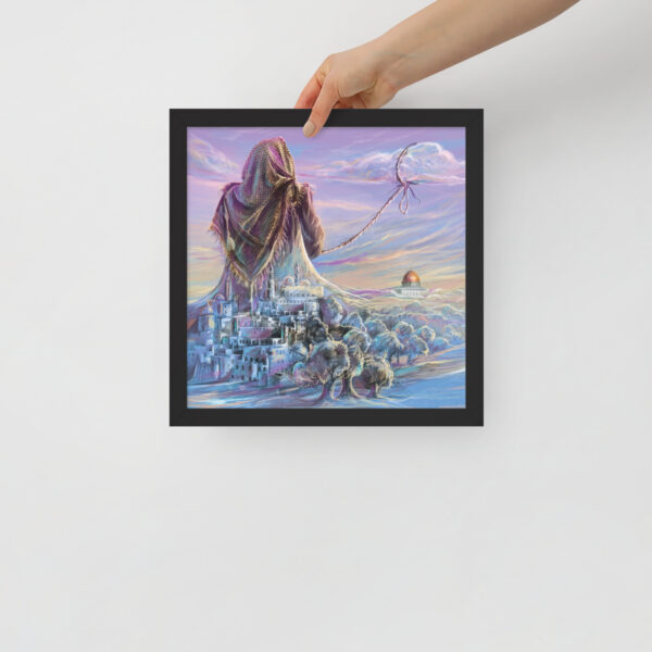 Free Palestine Drawing Jerusalem freedom framed painting wall decor - Image 3