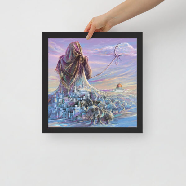 Free Palestine Drawing Jerusalem freedom framed painting wall decor