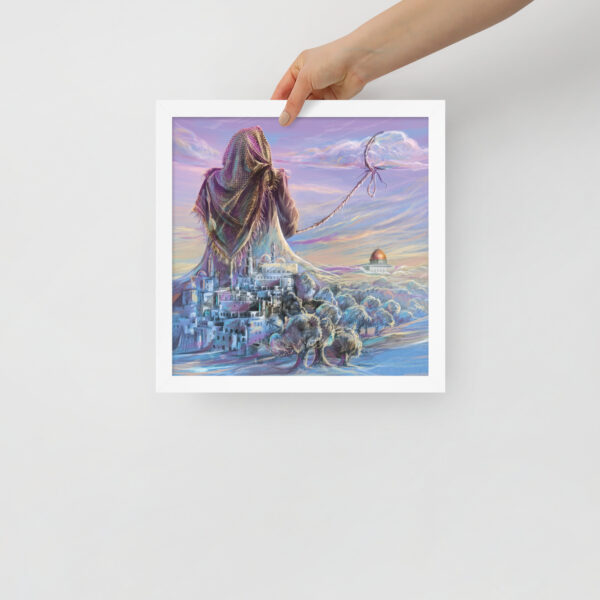 Free Palestine Drawing Jerusalem freedom framed painting wall decor - Image 6