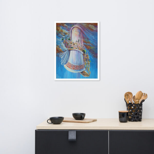 Jerusalem women framed poster, Palestine wall art, Quds painting - Image 6