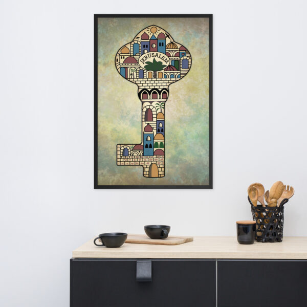 Jerusalem Old City Capital of Palestine Framed Wall Art - Image 3