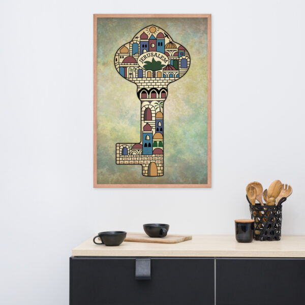 Jerusalem Old City Capital of Palestine Framed Wall Art
