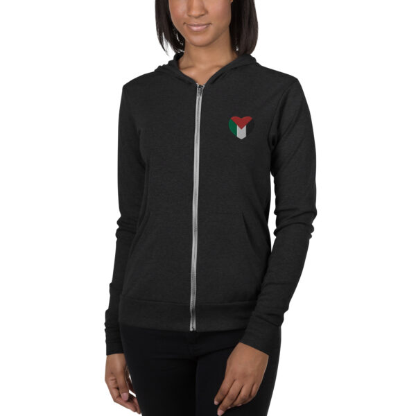 Love Palestine Zip Hoodie Custom Handhala Palestinian Flag - Image 7