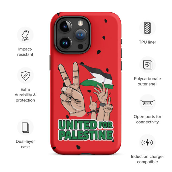 United for Palestine Flag Tough Case for iPhone - Image 9