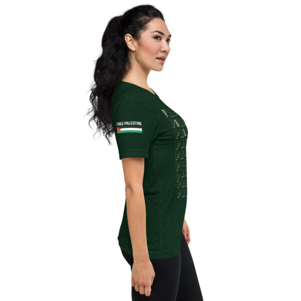 Palestine Name Pattern Top Quality Custom Tri-blend T-Shirt - Image 6