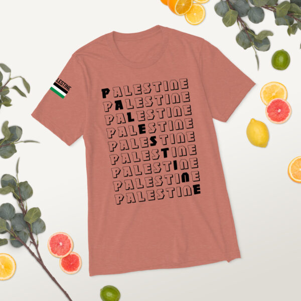 Palestine Name Pattern Top Quality Custom Tri-blend T-Shirt - Image 12