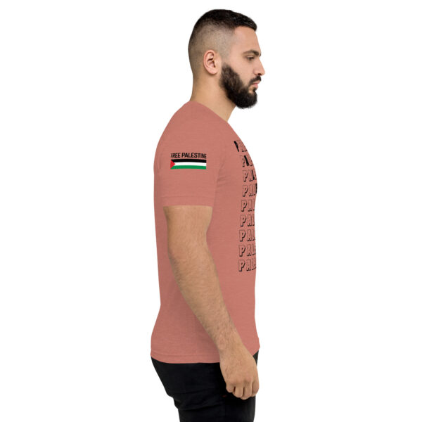 Palestine Name Pattern Top Quality Custom Tri-blend T-Shirt - Image 9