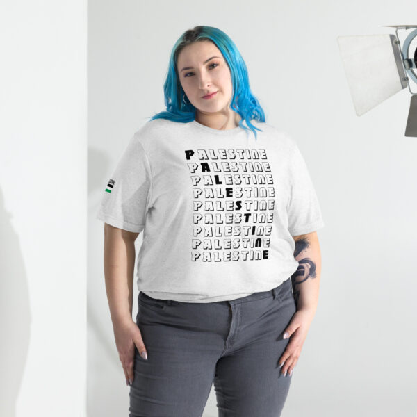 Palestine Name Pattern Top Quality Custom Tri-blend T-Shirt - Image 7