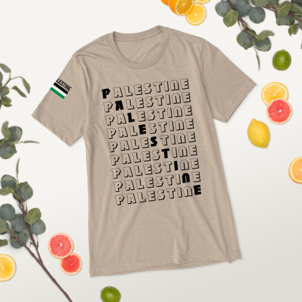 Palestine Name Pattern Top Quality Custom Tri-blend T-Shirt - Image 13