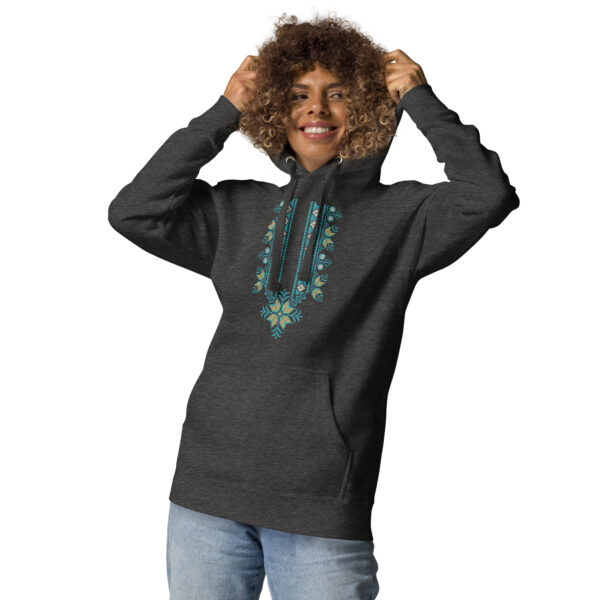 plestinian traditional tatreez embroidery pattern arab fashion hoodie