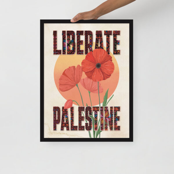 Liberate Palestine Free Palestinian Freedom Custom Poster