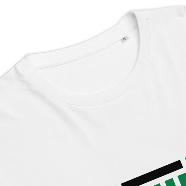 Palestine Arabic Calligraphy Palestinian Flag Organic Cotton T-shirt - Image 4
