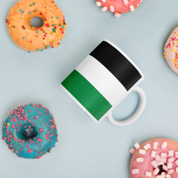 Palestine Flag Mug Glossy Ceramic Customizable Gift - Image 5