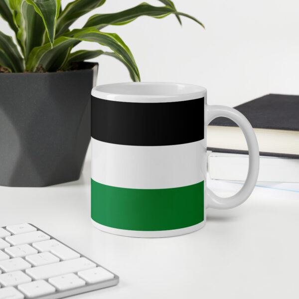 Palestine Flag Mug Glossy Ceramic Customizable Gift - Image 4