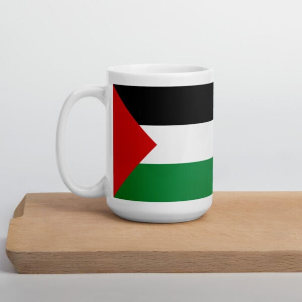 Palestine Flag Mug Glossy Ceramic Customizable Gift - Image 2