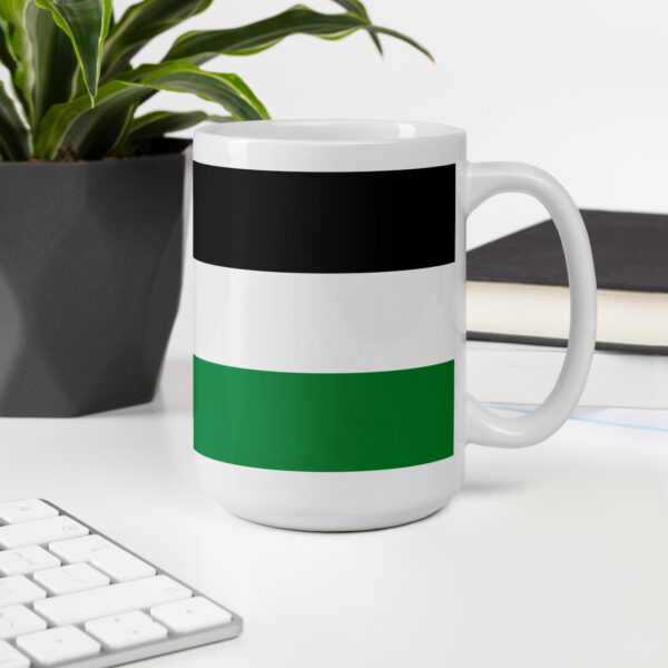Palestine Flag Mug Glossy Ceramic Customizable Gift - Image 8