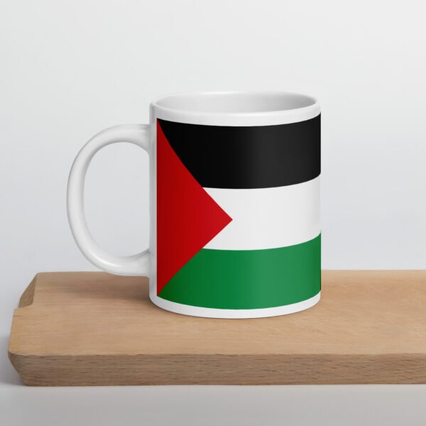 Palestine Flag Mug Glossy Ceramic Customizable Gift