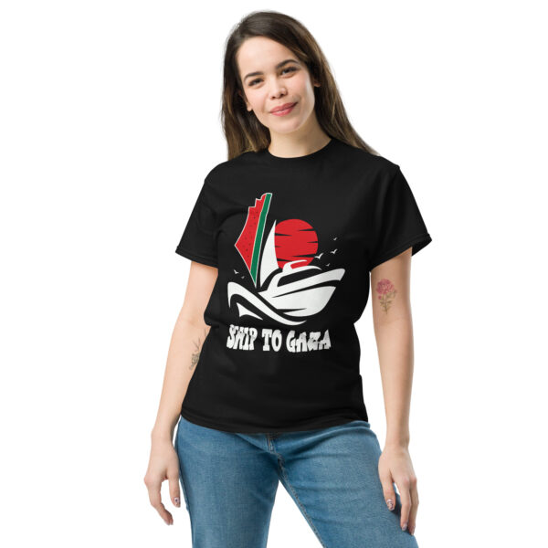 Free Palestine Ship to Gaza Madleen Boat Tshirt - Image 4