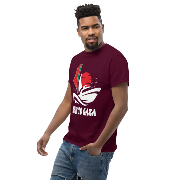 Free Palestine Ship to Gaza Madleen Boat Tshirt - Image 3