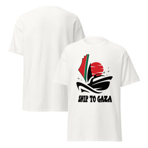 Free Palestine Ship to Gaza Madleen Boat Tshirt - Image 2