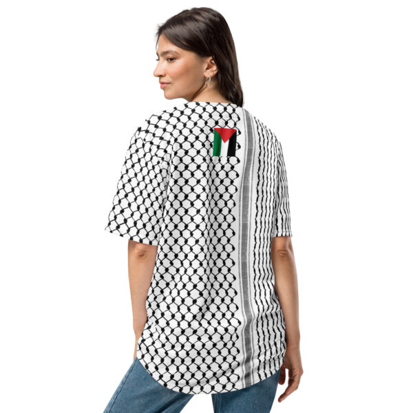 Palestinian Kufiya Baseball Jersey Customized Hatta Shirt - Image 9