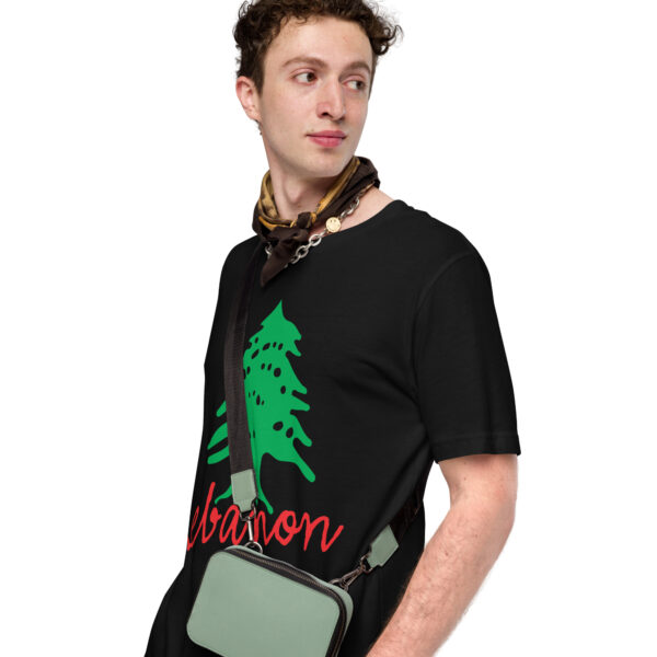 Lebanon Name Cedar Tree Lebanese Flag Symbol T-Shirt - Image 7